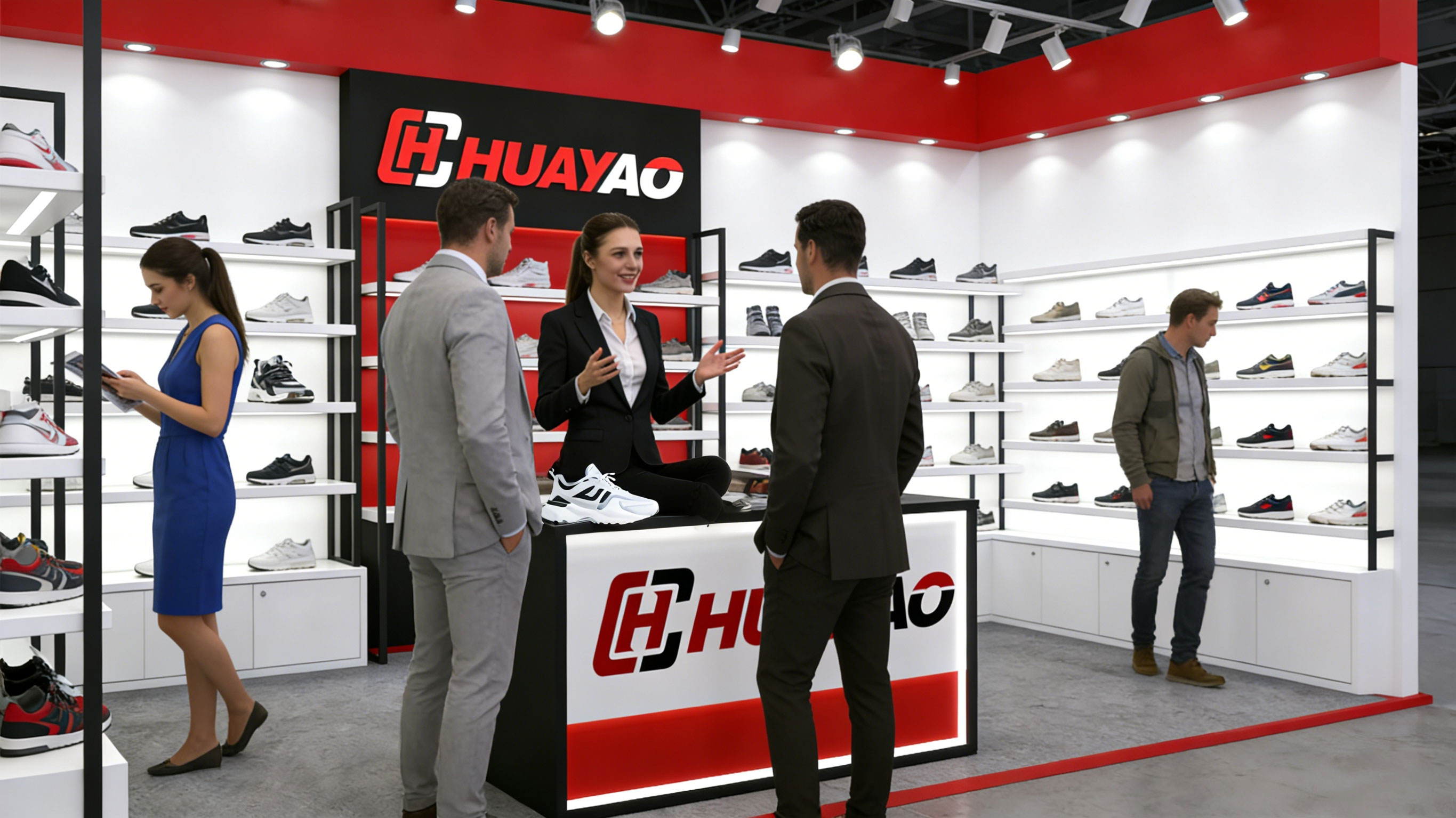 华耀鞋业惊艳亮相2018第二十八届广州国际鞋类展览会